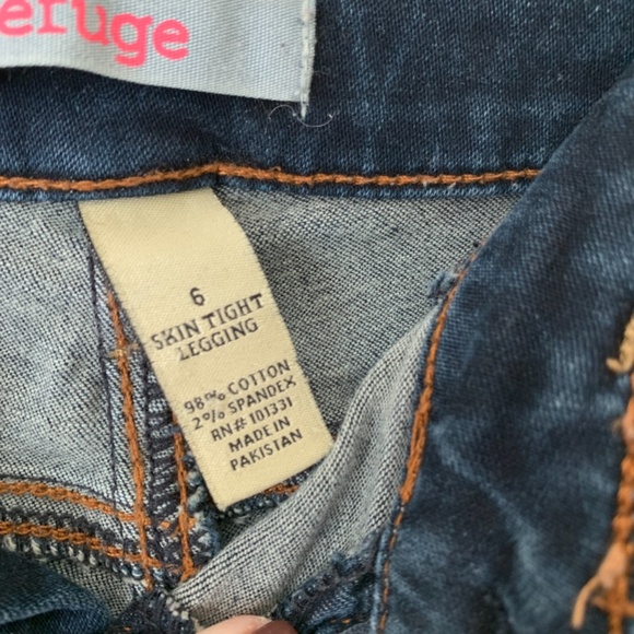 REFUGE WOMEN’S SKIN TIGHT LEGGINGS JEANS SIZE 6 - Picture 4 of 7